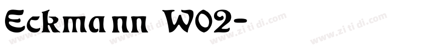 Eckmann W02字体转换